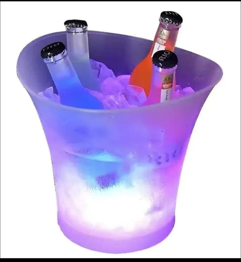 Balde de gelo led com coluna