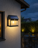 ✨ Luminária Solar LED Exterior – 3 Lâmpadas Vintage