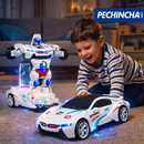 🤖🚗 Carro Robô Transformável com Luzes LED