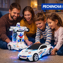 🤖🚗 Carro Robô Transformável com Luzes LED