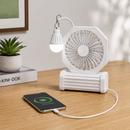 Ventoinha Multifunções Recarregável com Power Bank e Iluminação LED