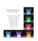 Balde de gelo led com coluna