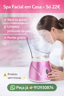 Vaporizador Facial com Máscara Completa – Limpeza Profunda em Casa ✨